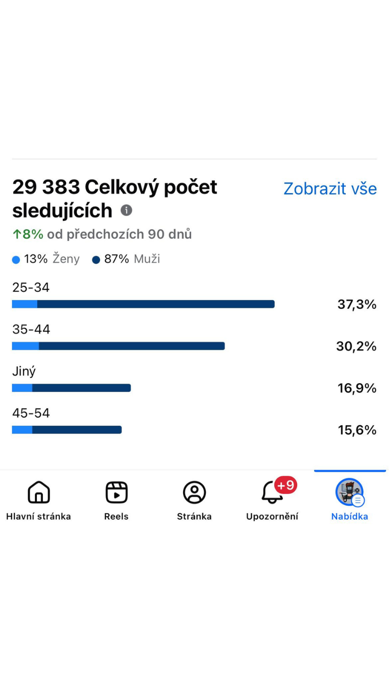 Instagram statistiky